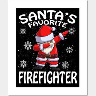 Santas Favorite Firefighter Christmas Posters and Art